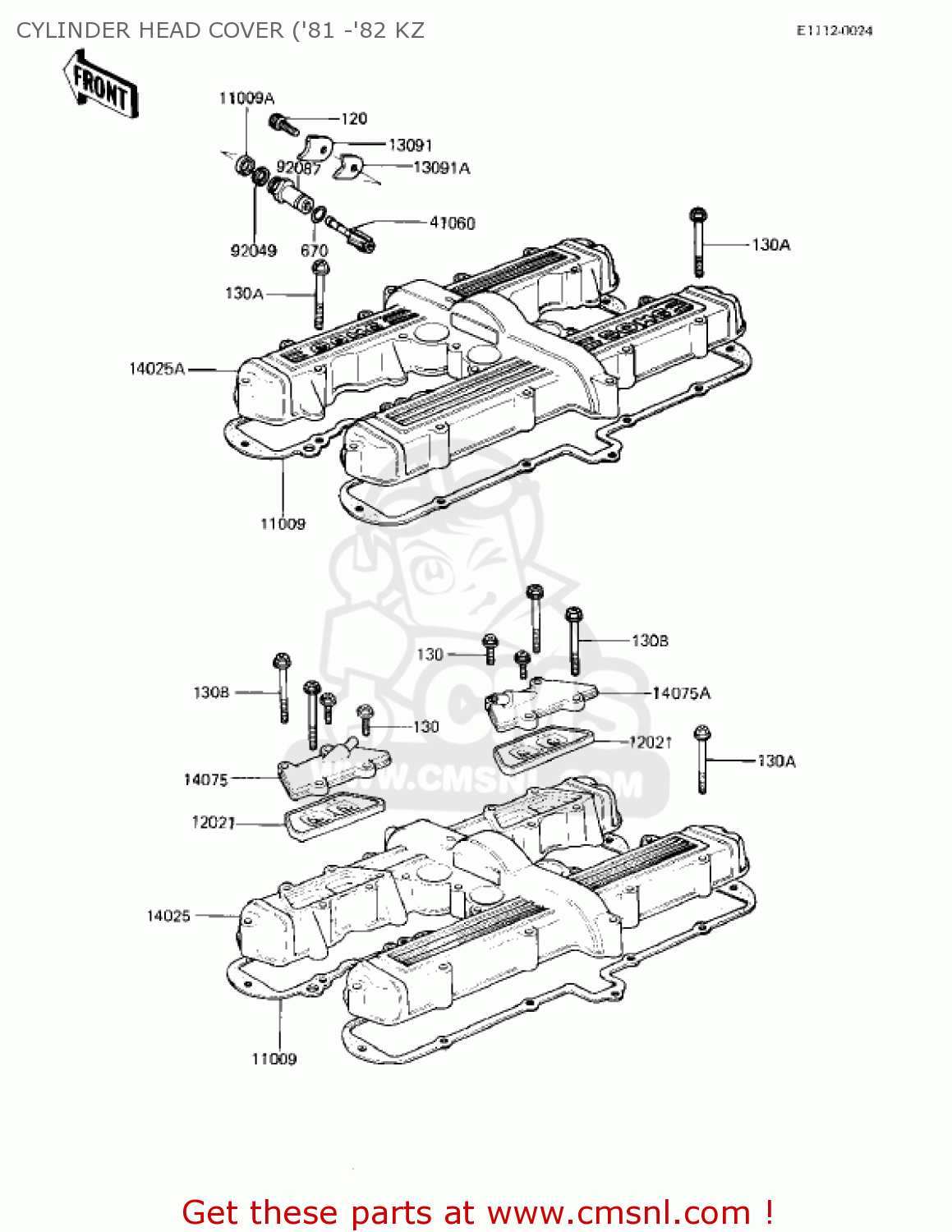 140251201 Cylinder Head Cover,flat Black Kawasaki buy the 140251201