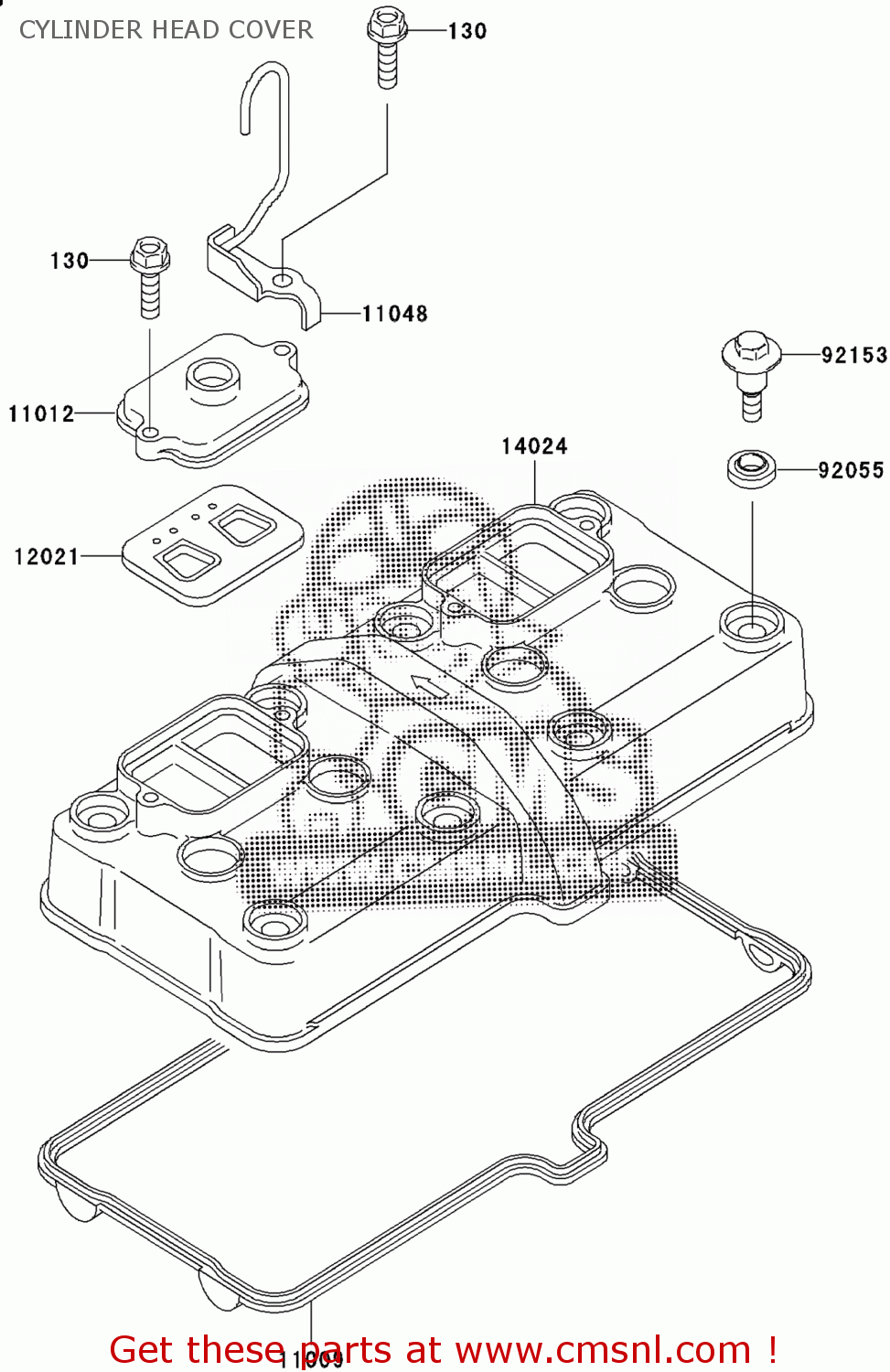 Kawasaki COVER,HEAD 140241875 Kawasaki COVER,HEAD 140241875