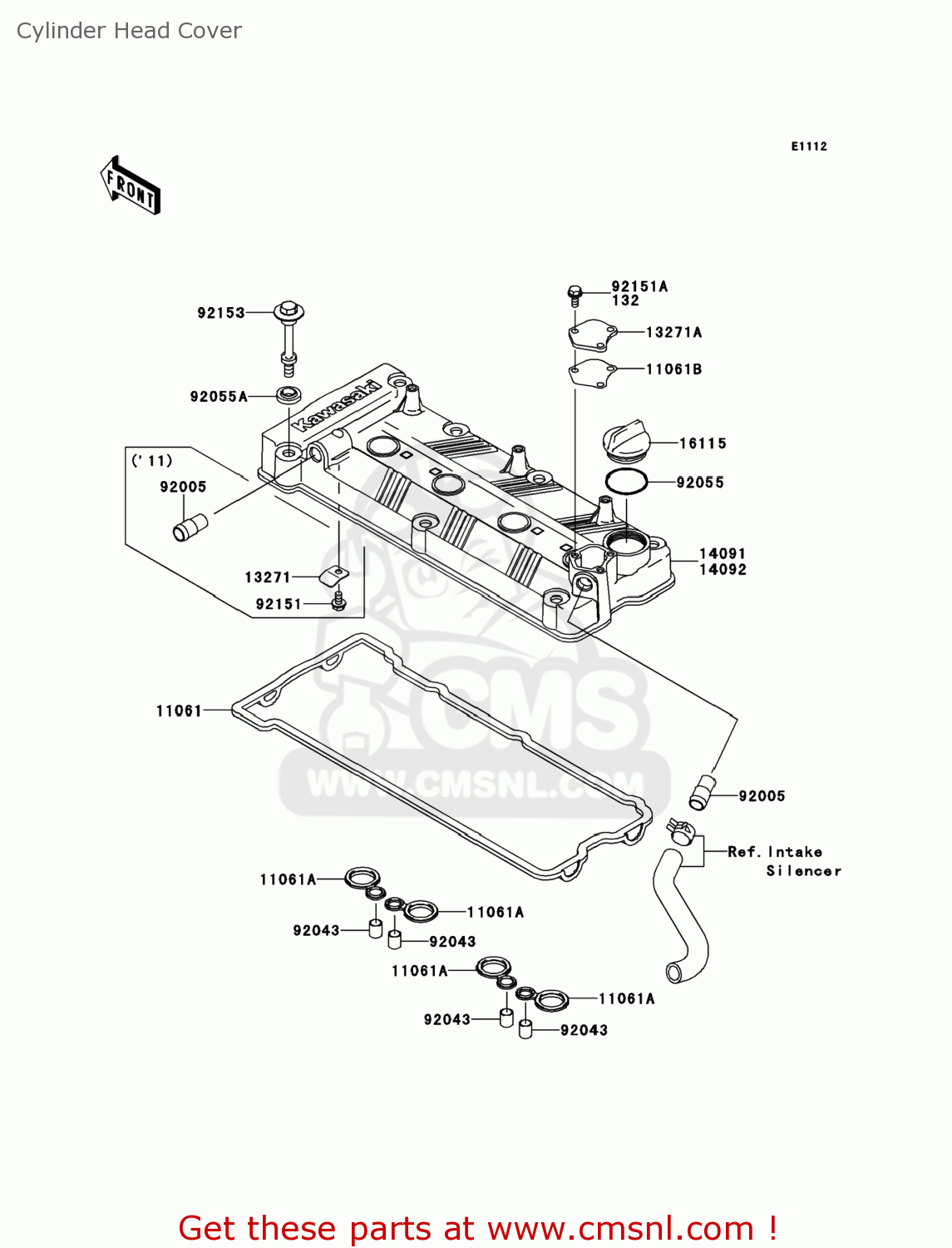 140920836 Cover,head Kawasaki buy the 140920836 at CMSNL