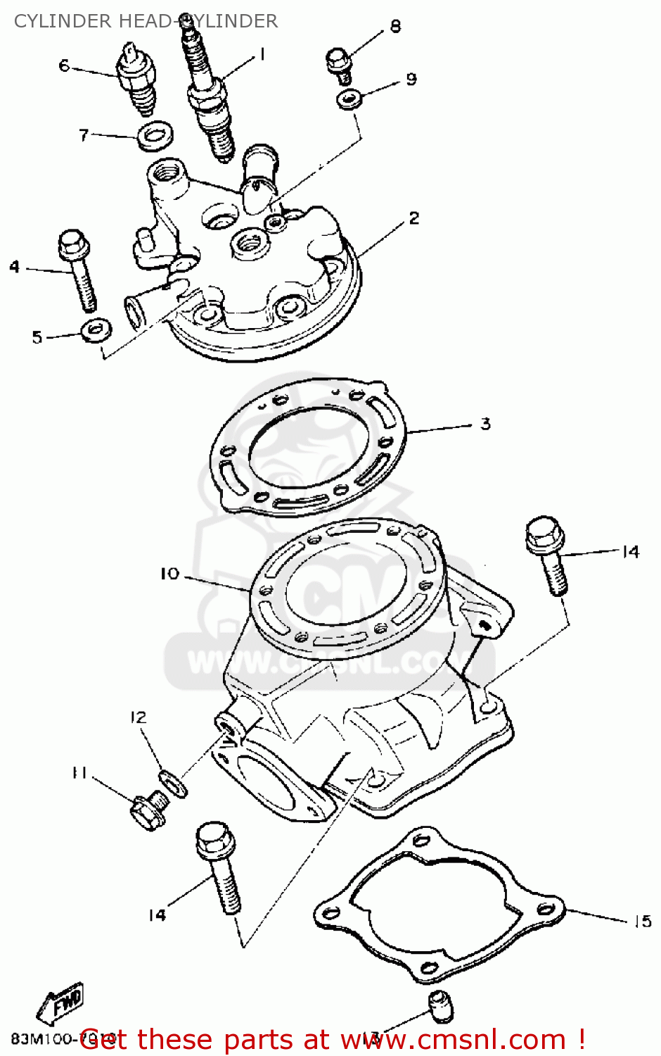 81E1118101 Gasket, Cylinder Head 1 Yamaha buy the 81E1118101 at CMSNL
