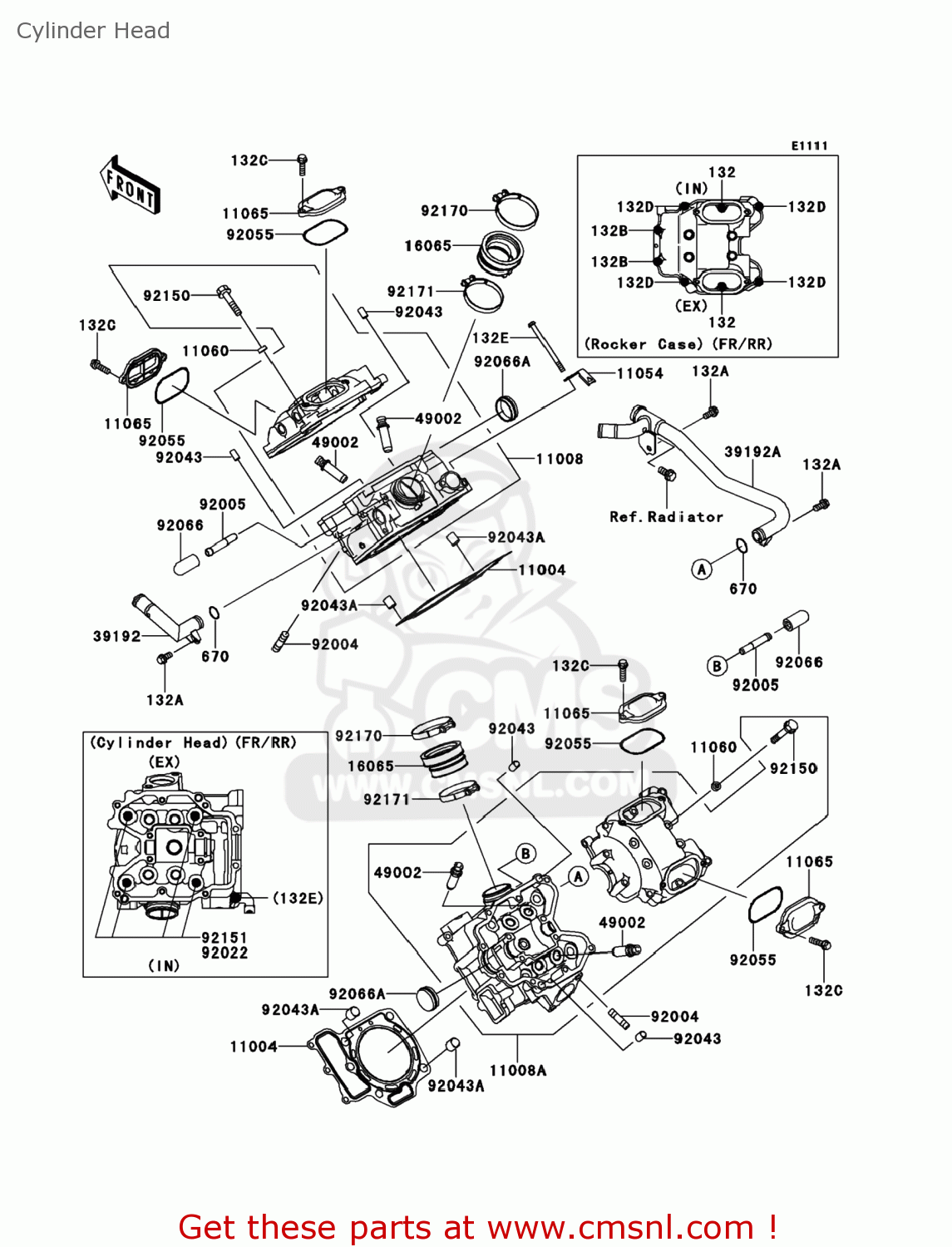 HOLDER-CARBURETOR for KVF750-E8FA BRUTE FORCE 750 4X4I 2008 USA - order ...