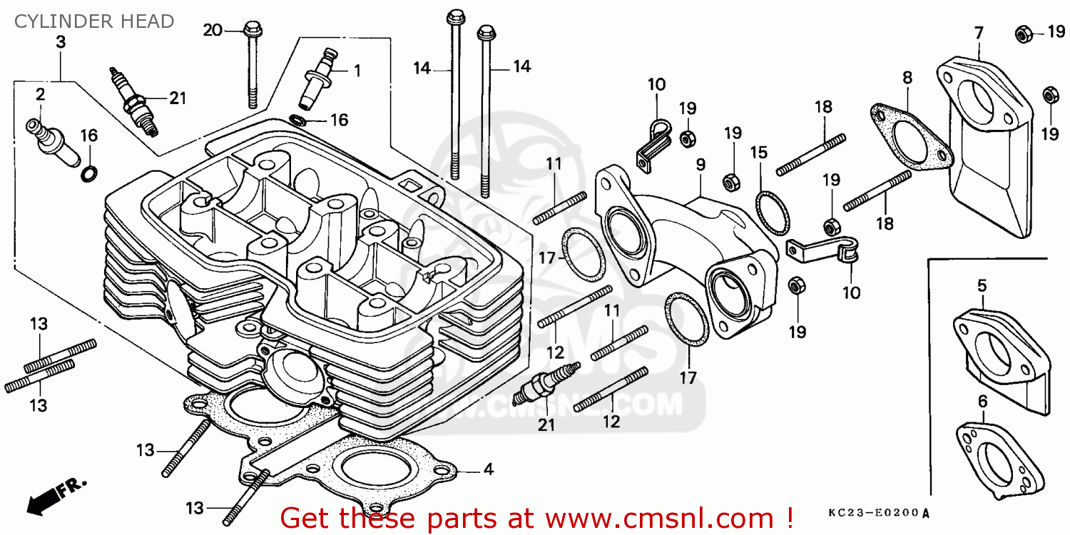 SPARK,PLUG (U24FS for CB125T 1988 (J) JAPAN JC06-120 - order at CMSNL