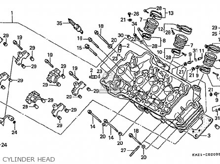 Cylinder Head Assy For Cbr250rr Mc22 1990 L Japan Order At Cmsnl