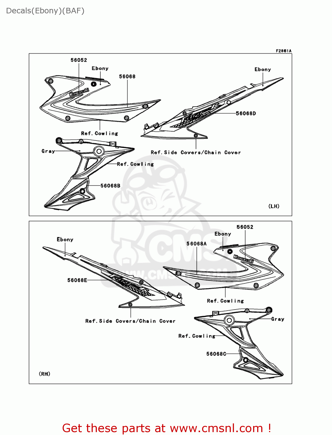 kawasaki fury 125 cover tail