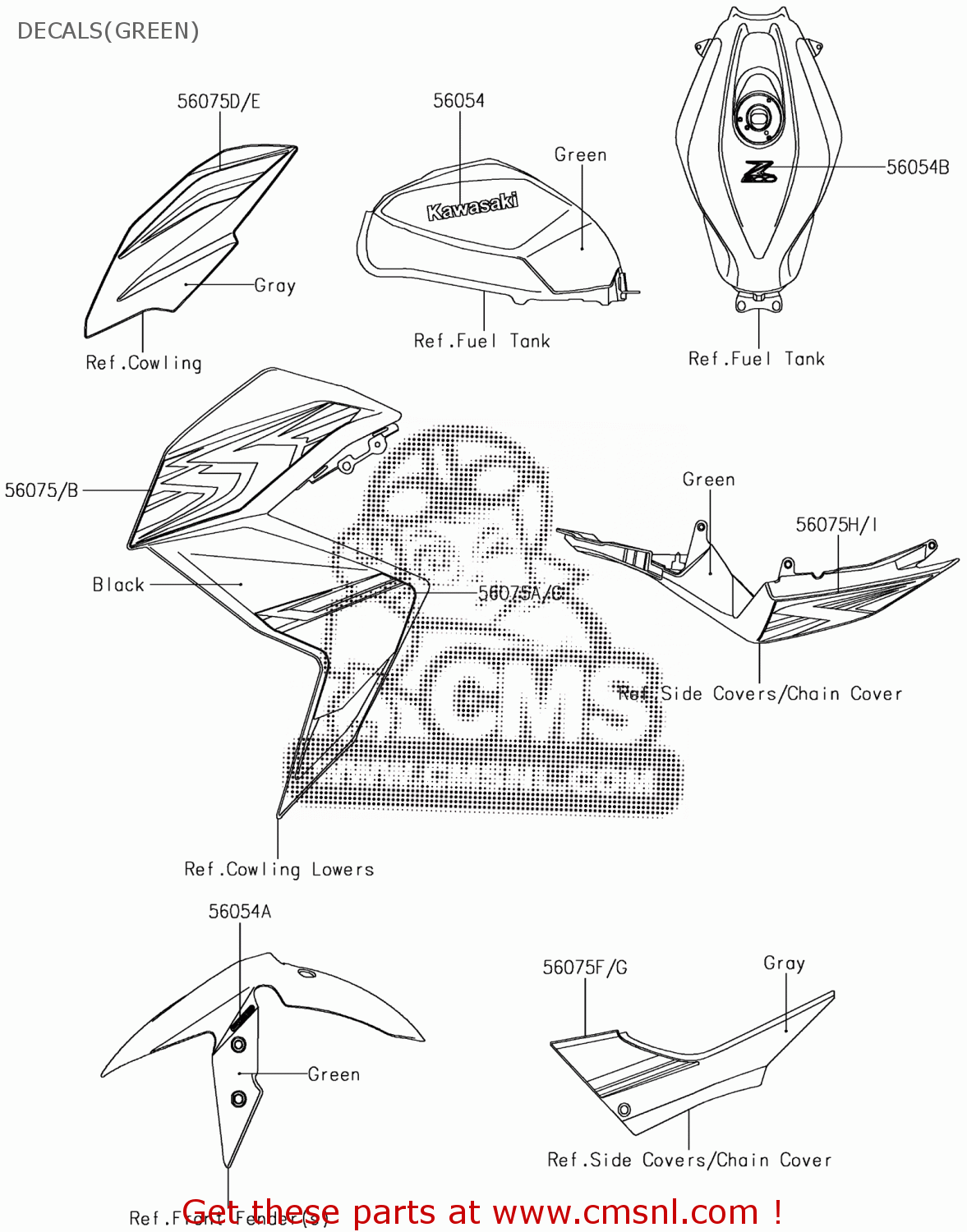 560541477 Mark,fuel Tank,kawasa Kawasaki buy the 560541477 at CMSNL