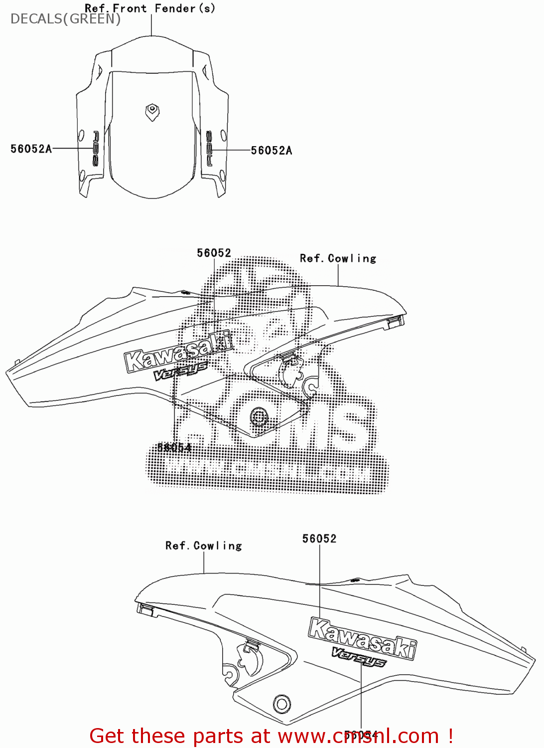 Kawasaki MARK,UPP COWLING,VERS 560541269 Kawasaki MARK,UPP COWLING,VERS 560541269