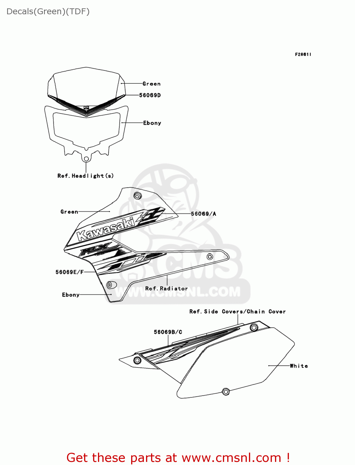 560692408: Pattern,shroud,upp,lh Kawasaki - buy the 56069-2408 at CMSNL