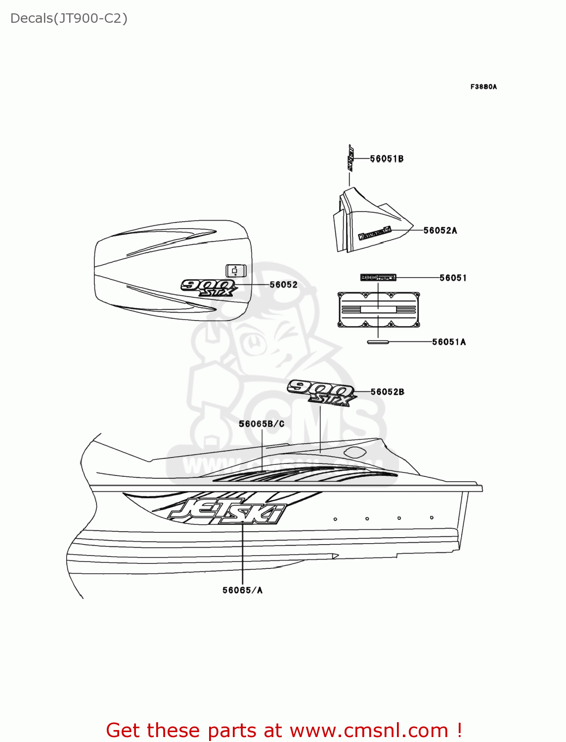 Kawasaki PATTERN,HULL,LH 560653758 Kawasaki PATTERN,HULL,LH 560653758