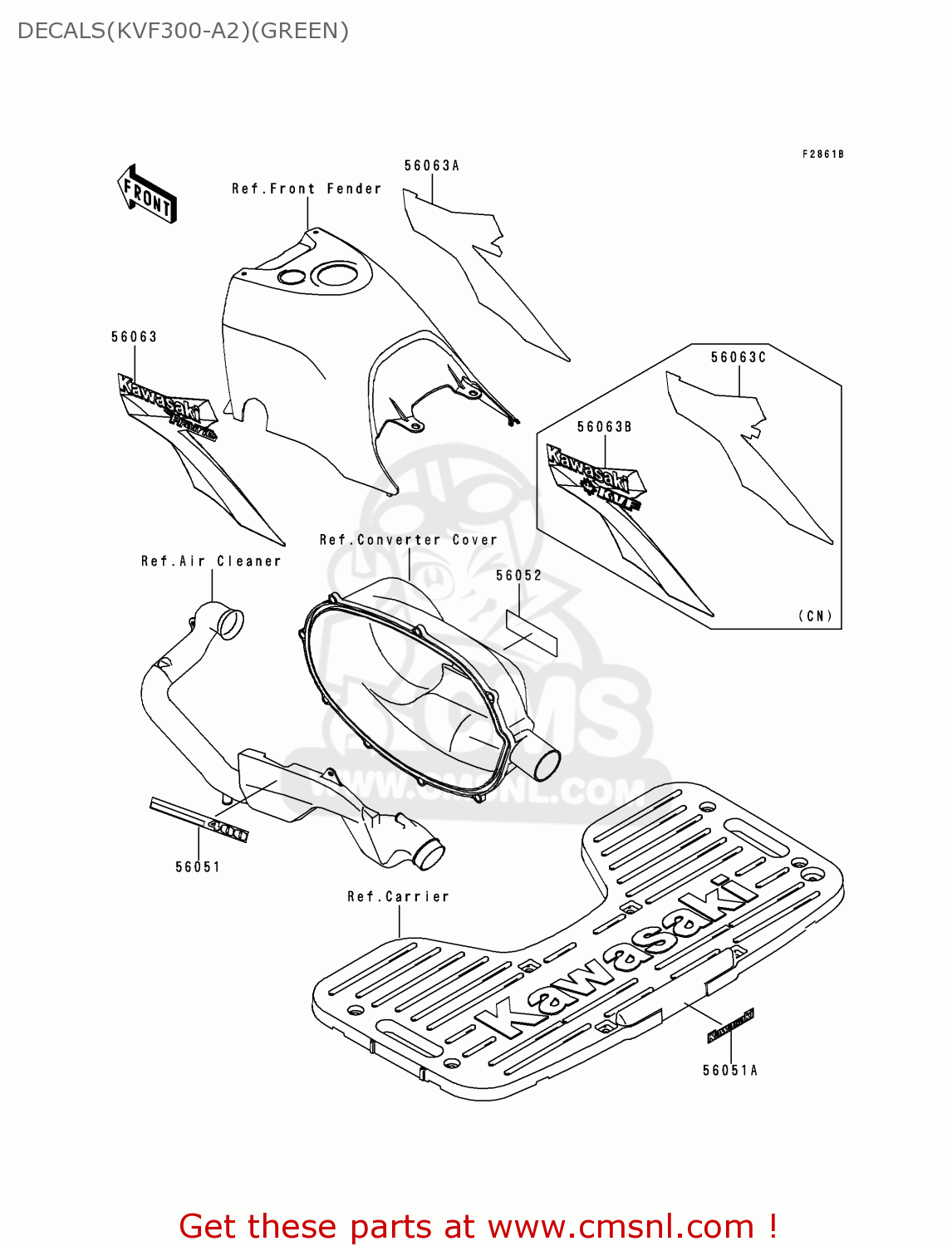 560631055 Fuel Tank Cover Pattern Kawasaki buy the 560631055 at CMSNL