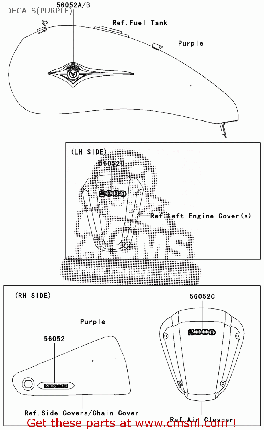 560520281 Mark,fuel Tank,rh Kawasaki buy the 560520281 at CMSNL