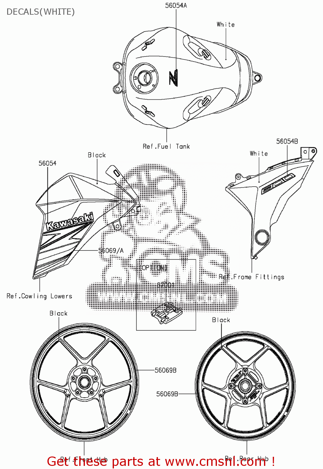 560541122 Mark,fuel Tank,z800 Kawasaki buy the 560541122 at CMSNL
