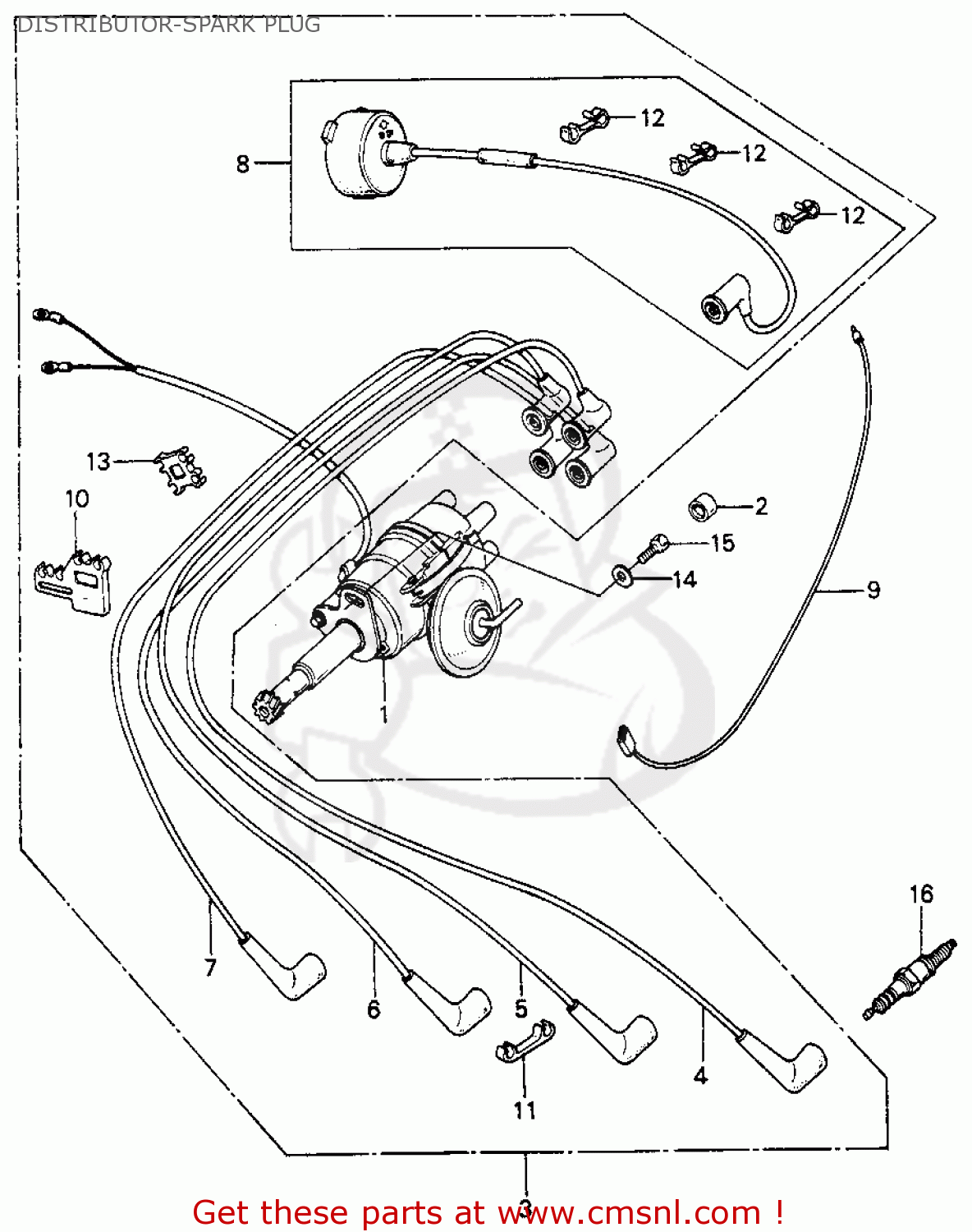 DISTRIBUTOR ASSY. for CIVIC 1983 (D) 4DR1500 (KA,KH,KL) order at CMSNL