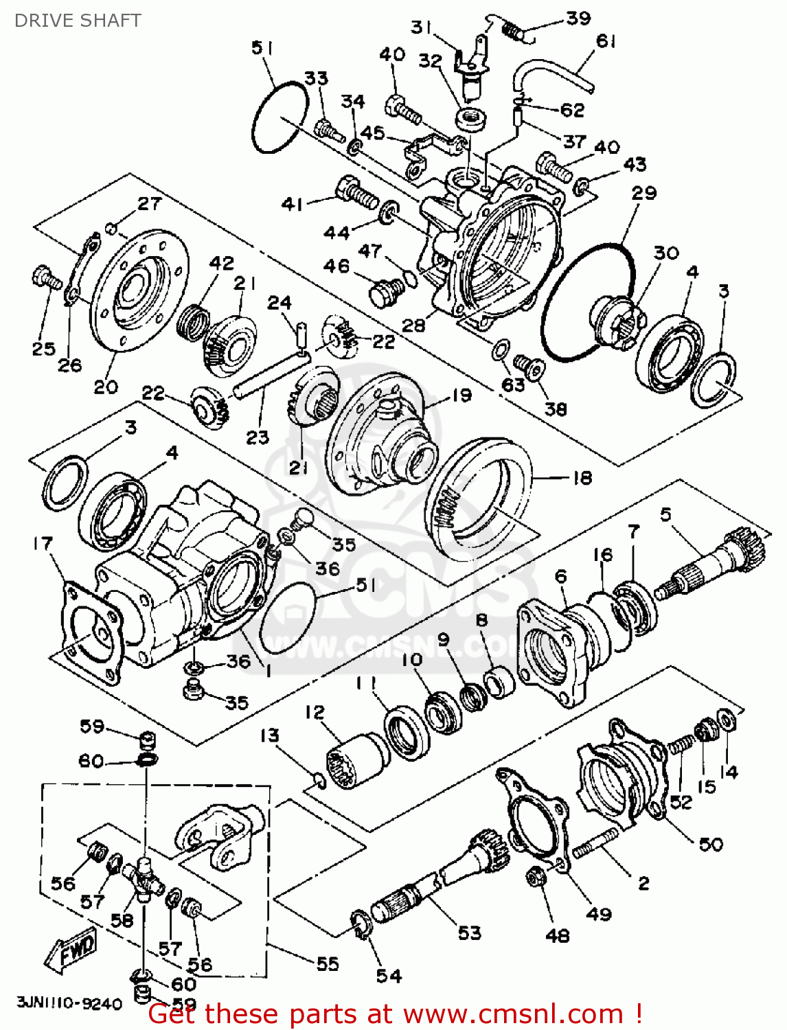 3JN4642300 Lock, Differential Yamaha buy the 3JN4642300 at CMSNL