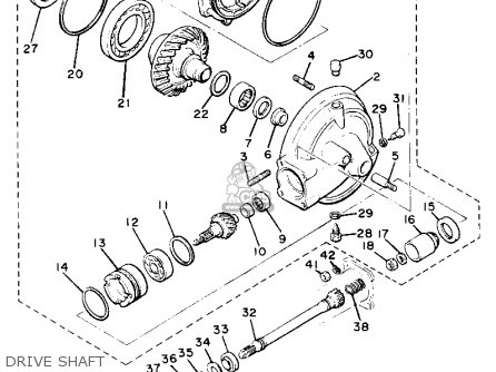 SHAFT, DRIVE for XJ650 MAXIM 1981 (B) USA - order at CMSNL