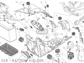 018 - BATTERY HOLDER - DVL 2014 USA (DIAVEL FL USA) D170-00015