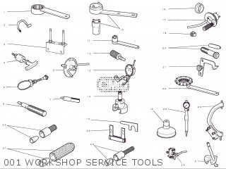 001 WORKSHOP SERVICE TOOLS - HYM1100 2012 USA (HYPERMOTARD 1100 EVO SP CORSE) 9151-1331B