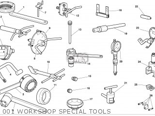 001 WORKSHOP SPECIAL TOOLS - M900S 2001 USA (MONSTER 900S) 9151-1101B