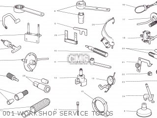 001 WORKSHOP SERVICE TOOLS - MO696 2012 EU (MONSTER 696 ABS) 9151-2961E