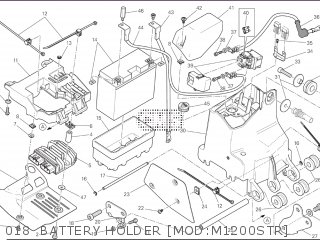 018  BATTERY HOLDER [MOD:M1200STR] - MR1200S 2015 USA (MONSTER 1200S STRIPES) D190-00015