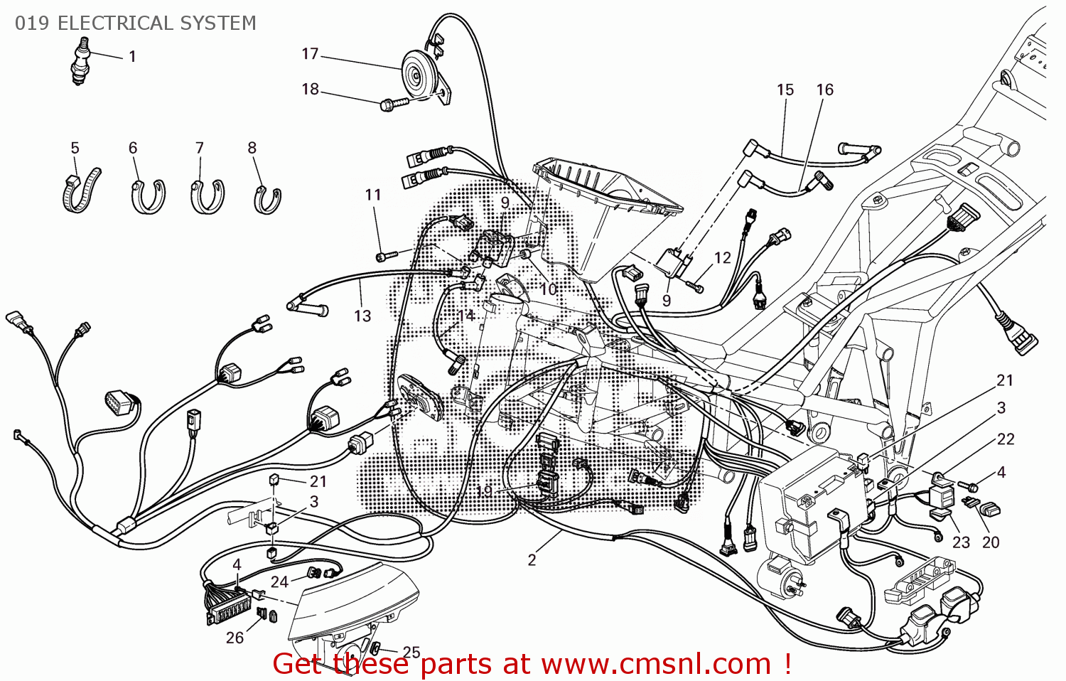 Ducati MTS1000DS 2006 EU (MULTISTRADA 1000 DS) 9151-1842D 019 ...