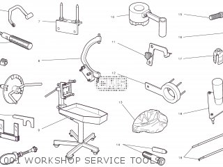 001 WORKSHOP SERVICE TOOLS - MTS1200S 2012 EU (MULTISTRADA 1200S ABS TOURING) 9151-3291A