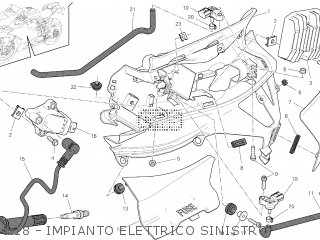 018 - IMPIANTO ELETTRICO SINISTRO - SBK1199S 2013 MY13 (SUPERBIKE 1199 PANIGALE S TRICOL) D150-00013