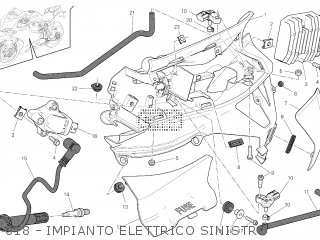 018 - IMPIANTO ELETTRICO SINISTRO - SBK1199S 2013 USA (SUPERBIKE 1199 PANIGALE S ABS US) D150-00013