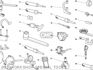 001 WORKSHOP SPECIAL TOOLS - SBK748S 2002 USA (SUPERBIKE 748S) 9151-1031C