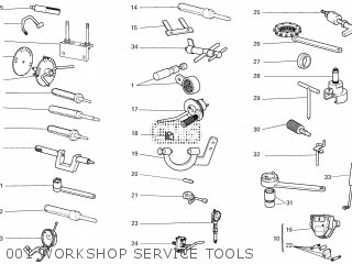 001 WORKSHOP SERVICE TOOLS - SC1000 2006 EU (SPORTCLASSIC PAUL SMART 1000) 9151-2342