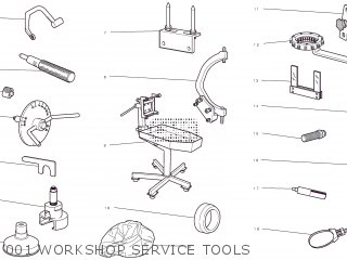 001 WORKSHOP SERVICE TOOLS - SF1098 2012 USA (STREETFIGHTER S) 9151-2901F