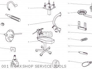 001 WORKSHOP SERVICE TOOLS - SFS 2010 EU (STREETFIGHTER S) 9151-2902A