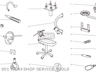 001 WORKSHOP SERVICE TOOLS - SFS 2011 EU (STREETFIGHTER S) 9151-2901C