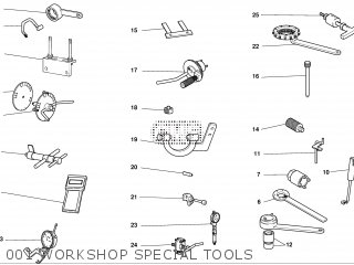 001 WORKSHOP SPECIAL TOOLS - SS800 2003 USA (SUPERSPORT 800) 9151-1661A