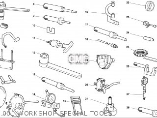 001 WORKSHOP SPECIAL TOOLS - STST4 2002 USA (SPORTTOURING ST4) 9151-0631D