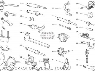 001 WORKSHOP SPECIAL TOOLS - STST4S 2004 EU (SPORTTOURING ST4 S) 9151-1293D