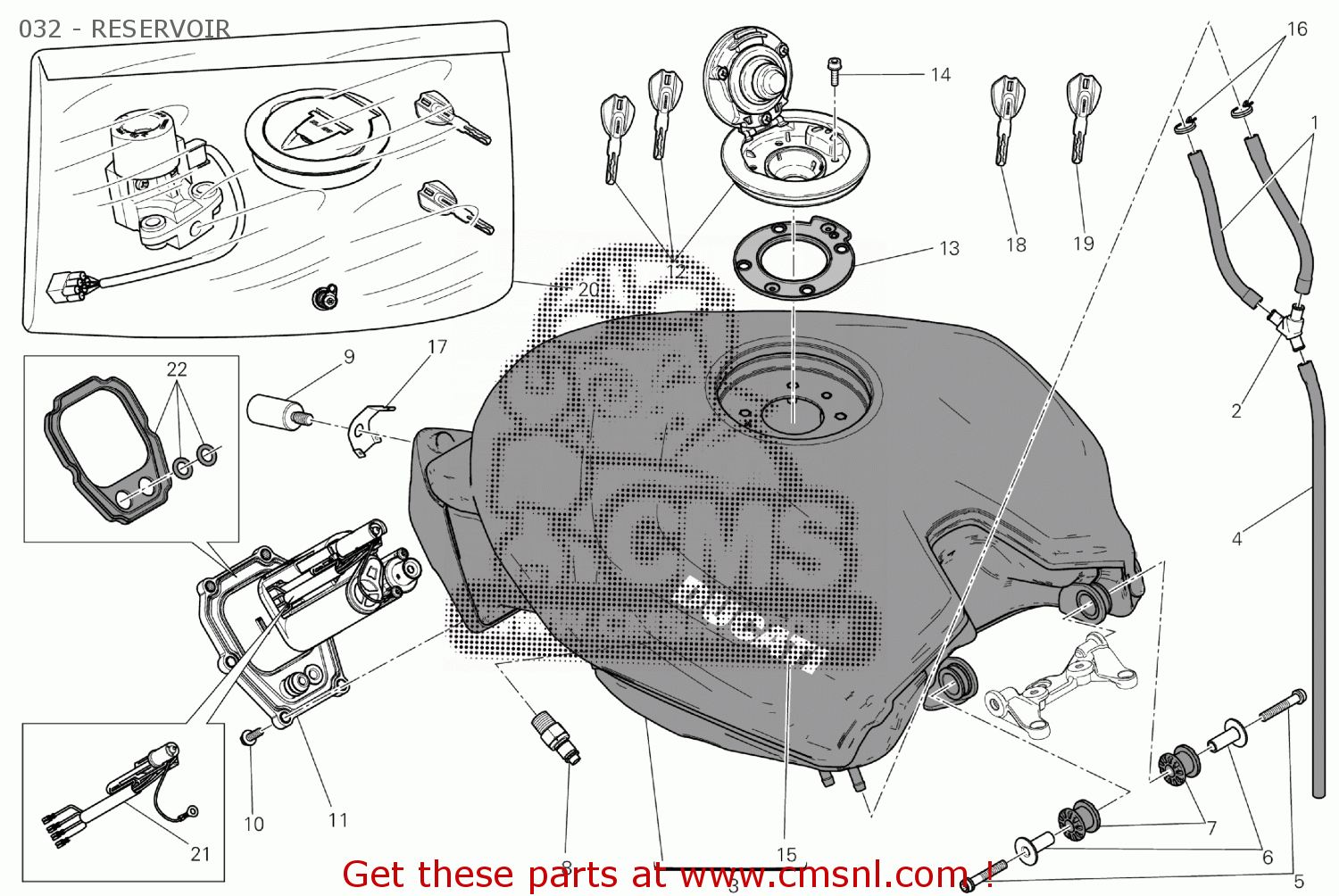 Ducati Superbike 2014 Fr Superbike 1199 Panigale Abs D150 00014 032 Reservoir Buy Original 8505