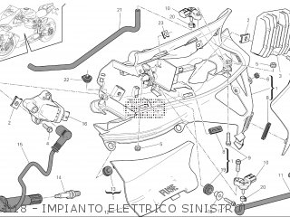 018 - IMPIANTO ELETTRICO SINISTRO - SUPERBIKE 2014 FR (SUPERBIKE 1199 PANIGALE ABS) D150-00014