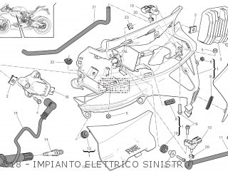 018 - IMPIANTO ELETTRICO SINISTRO - SUPERBIKE 2014 USA (SUPERBIKE 899 PANIGALE ABS) D150-00014