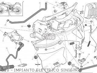 018 - IMPIANTO ELETTRICO SINISTRO - SUPERBIKE 2016 USA (SUPERBIKE 959 PANIGALE ABS) D220-00016