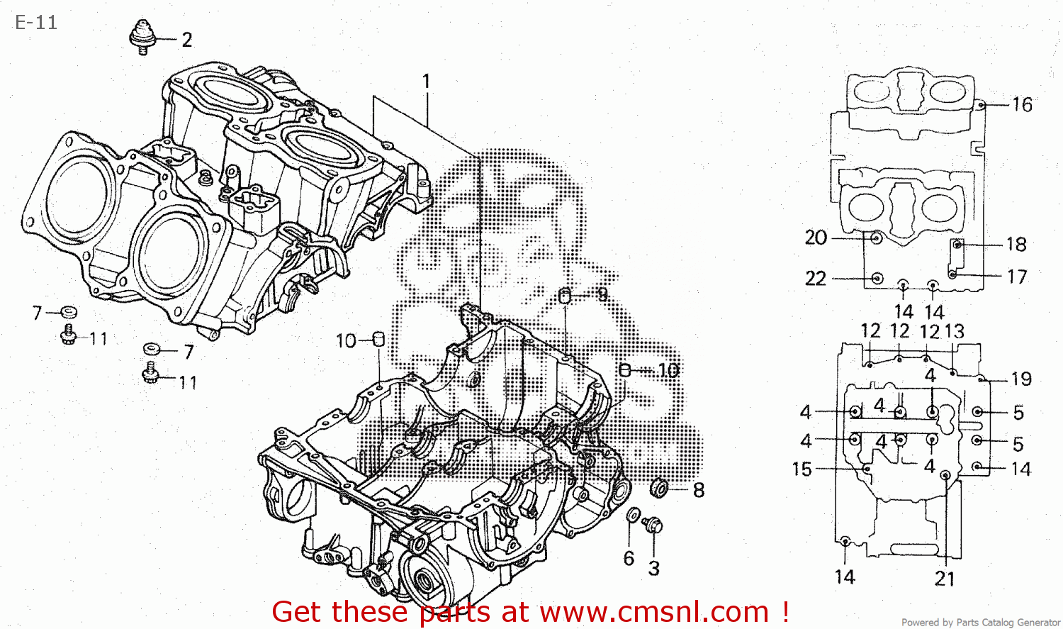 Honda CRANKCASE *NC13E* 04911MR8000
