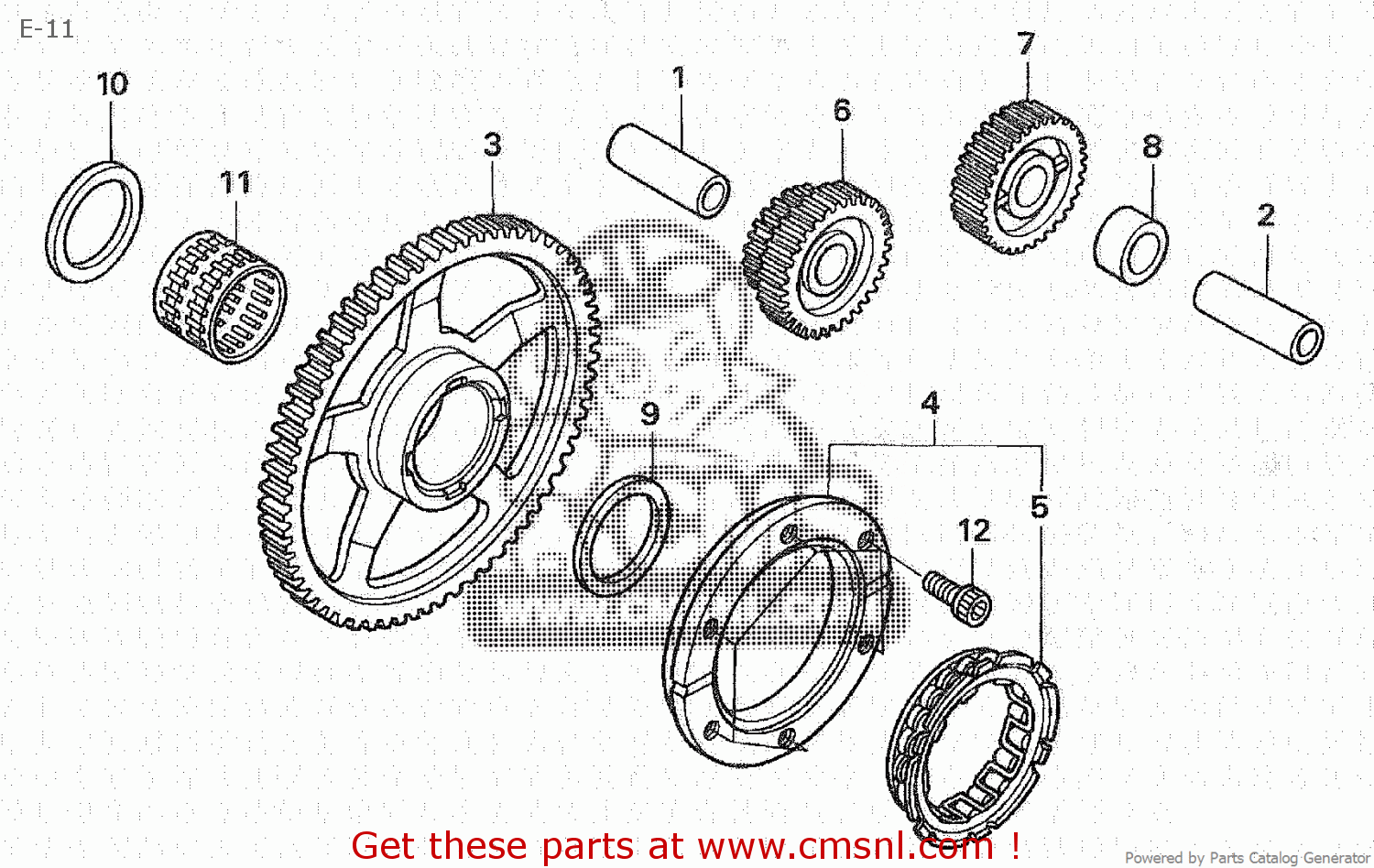 Honda COLLAR,STARTER ID 28143HN1000 Honda COLLAR,STARTER ID 28143HN1000