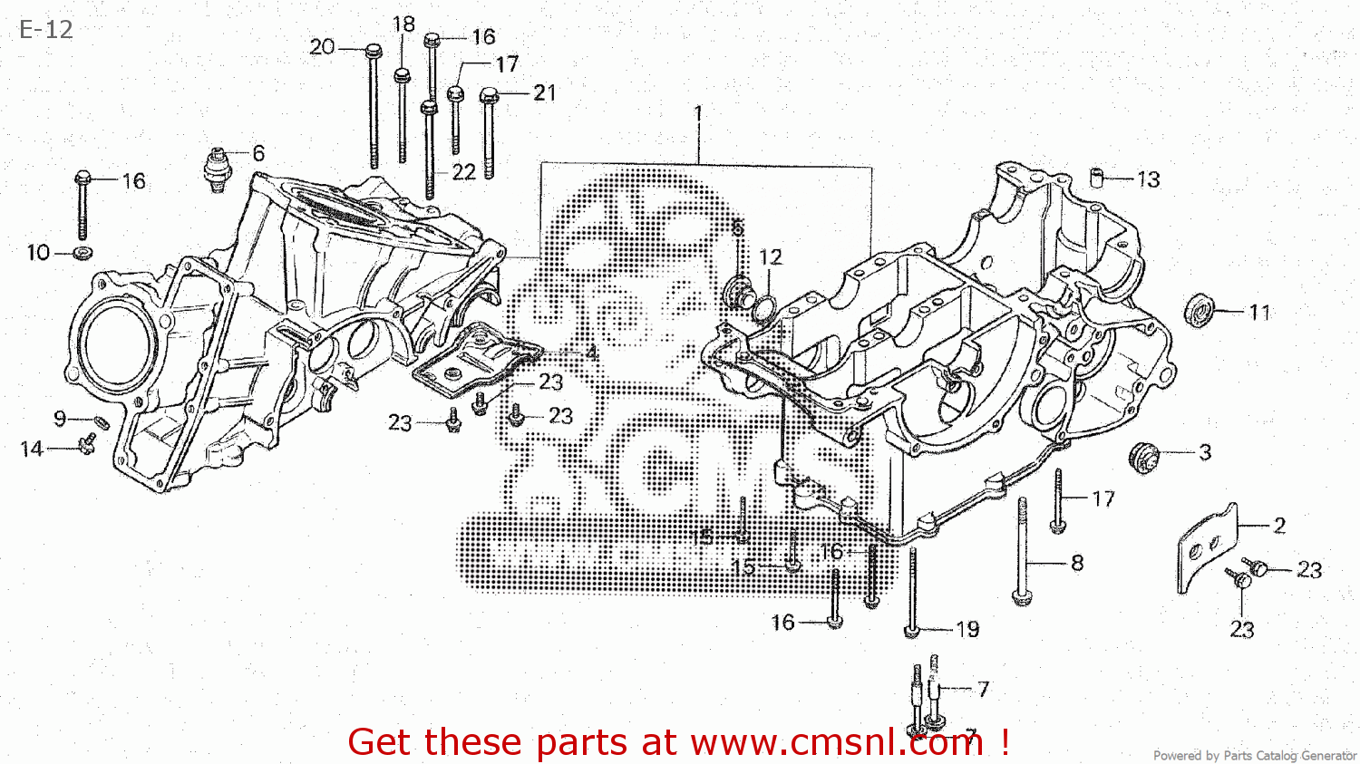 Honda CRANKCASE SET 11000KE8000 Honda CRANKCASE SET 11000KE8000