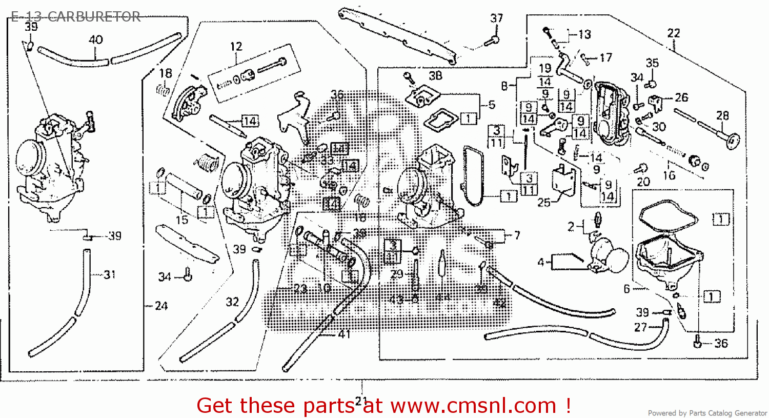 16100KG4003 Carburetor Assy. Honda buy the 16100KG4003 at CMSNL