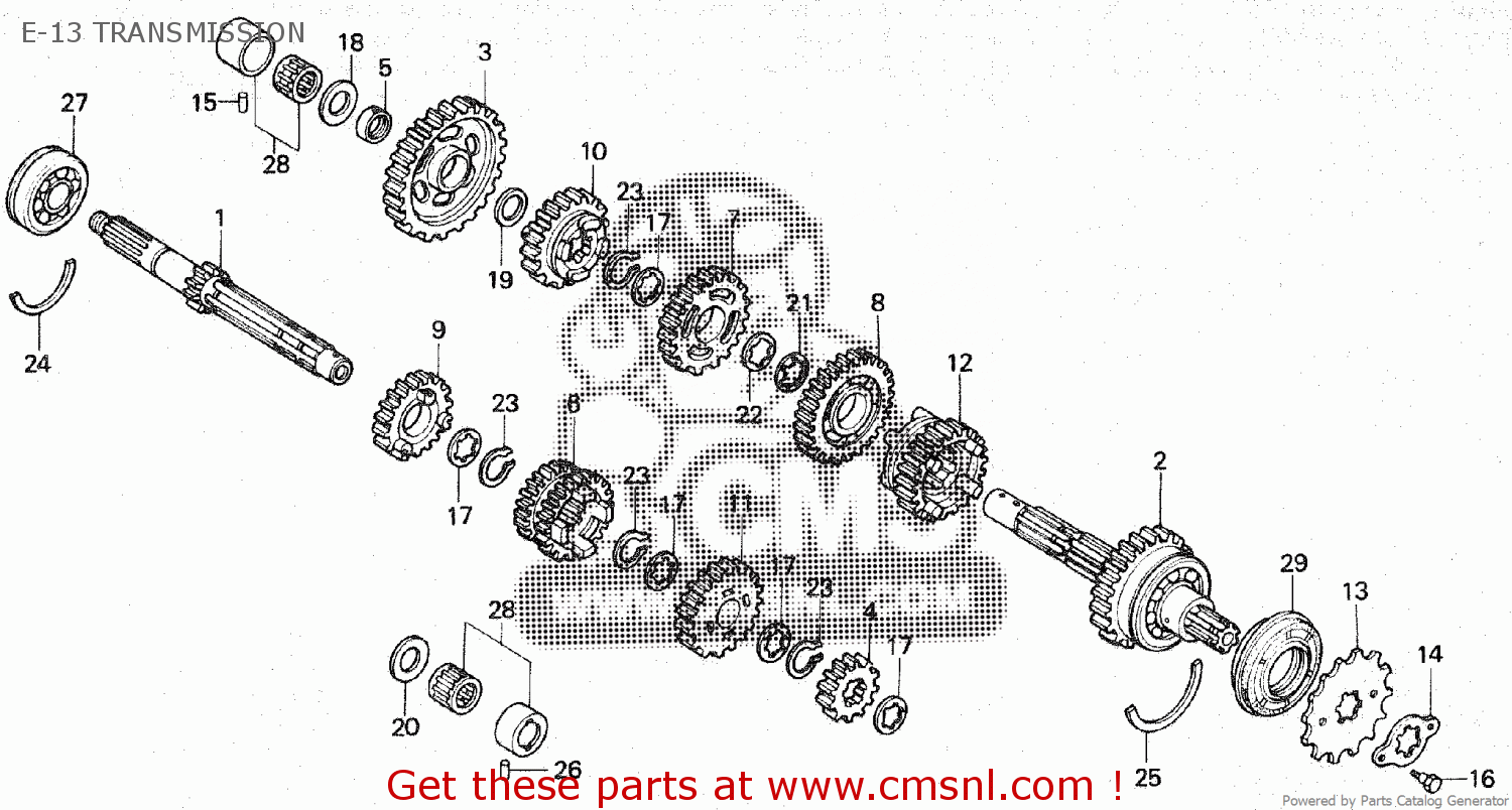 Honda GEAR,FIFTH 29T 23481KA6000 Honda GEAR,FIFTH 29T 23481KA6000
