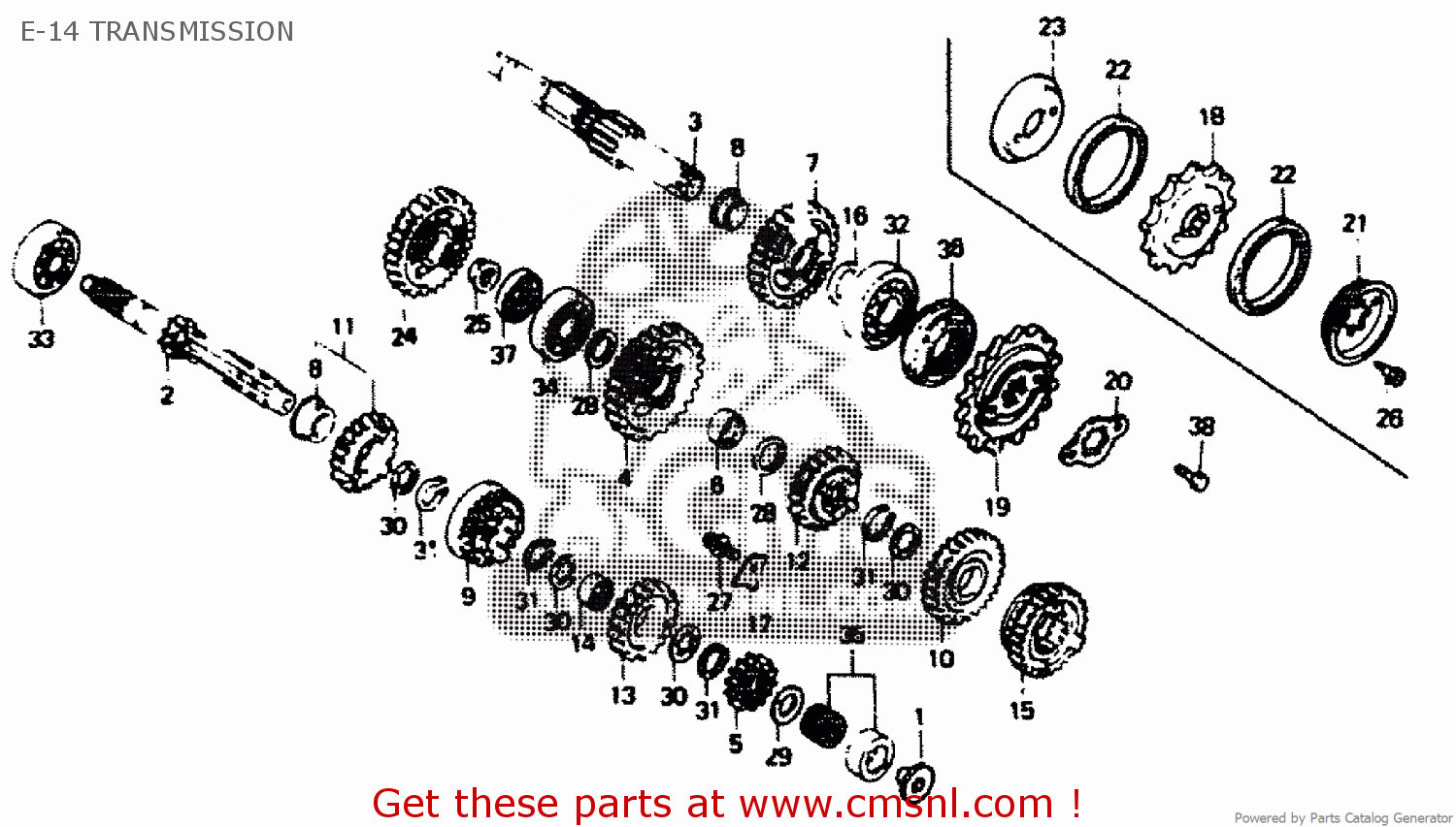 Honda GUIDE A,RING 23820MK4710 Honda GUIDE A,RING 23820MK4710