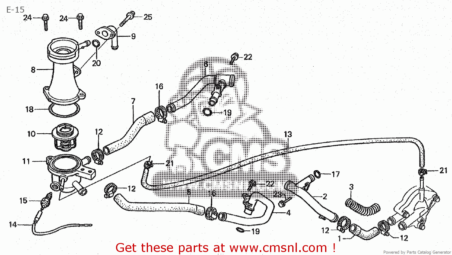 19062KT7000: Pipe A,water Honda - buy the 19062-KT7-000 at CMSNL