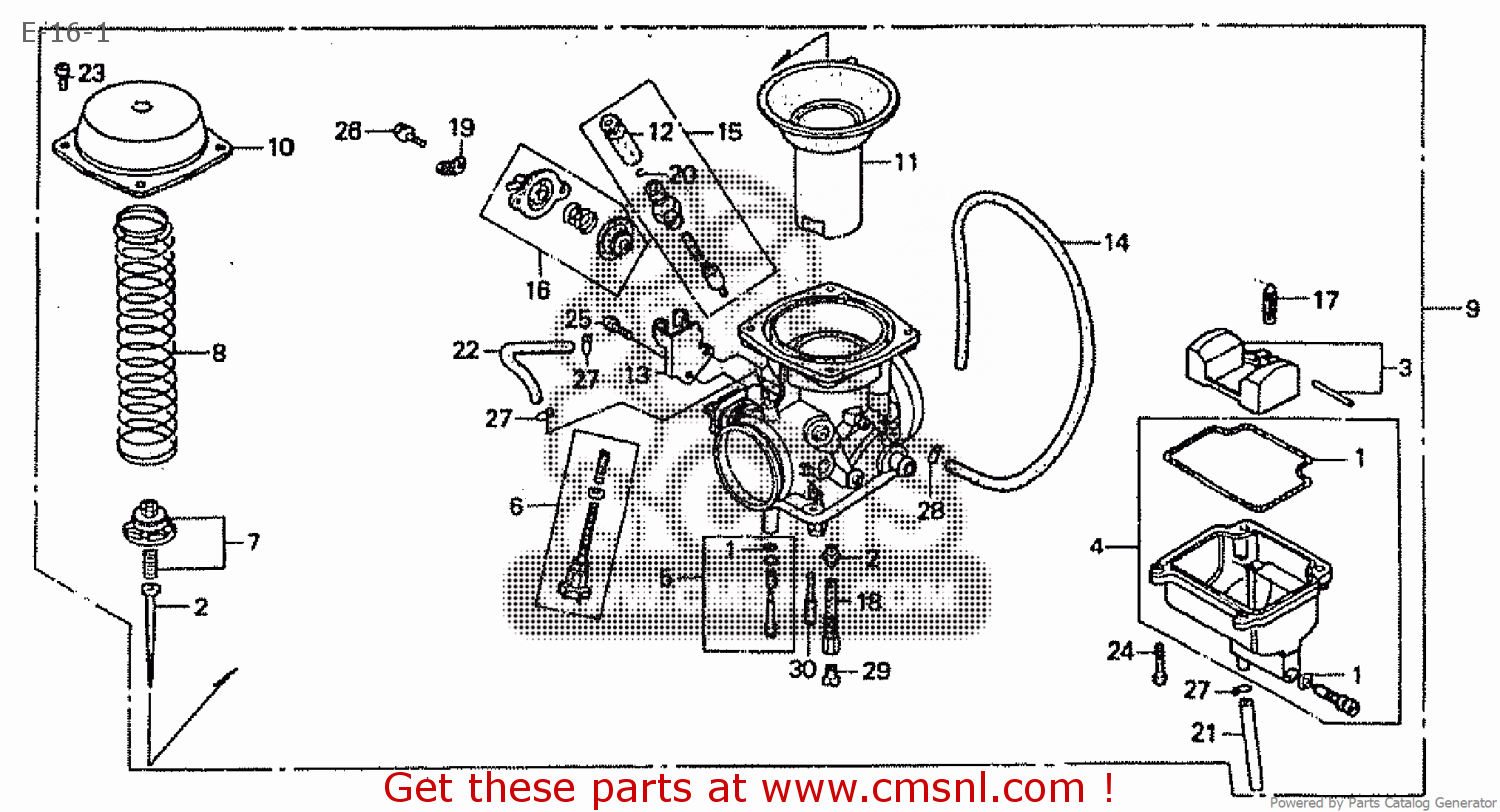 16012KL8711: Needle Set,jet Honda - buy the 16012-KL8-711 at CMSNL