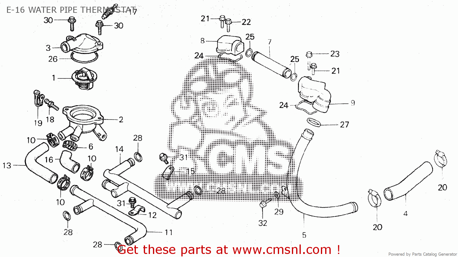 Honda COVER,THERMOSTAT 19315MB2000