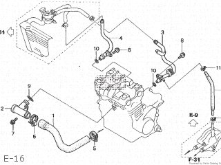 TUBE,WATER PUMP for CB250F HORNET 2006 (6) JAPAN MC31-140 - order