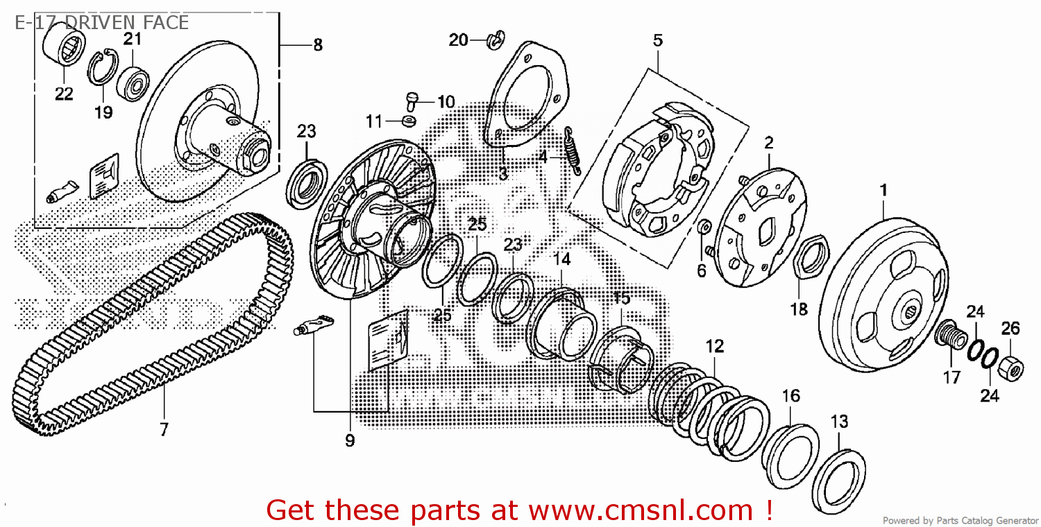 23100K04931 Belt,drive Honda buy the 23100K04931 at CMSNL